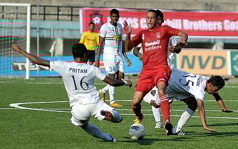 Pailan Arrows players in action during thw 2013 season of the I-league. (File | PTI)
