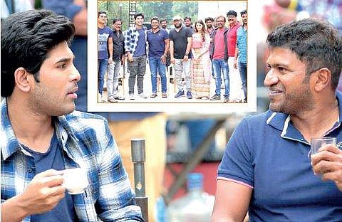 Allu Sirish and Puneeth Rajkumar