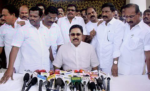 18 MLAs from the TTV Dhinakaran faction who have been disqualified under the anti-defection law have challenged the speaker's decision.