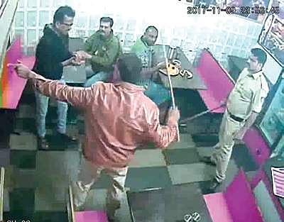 CCTV footage of the incident went viral on social media and was aired on some news channels.