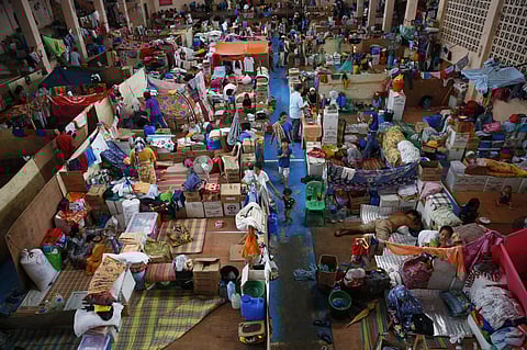 Hundreds of evacuees continue to be housed for almost five months now in a multi-purpose hall at Balo-i township, Lanao del Norte province after fleeing the besieged city of Marawi in southern Philippines. (AP Photo)