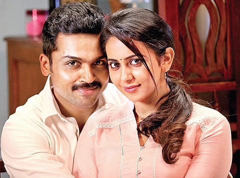 A still from Theeran Adhigaram Ondru