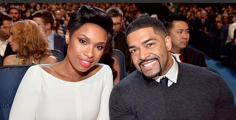 Jennifer Hudson and David Otunga (Photo| Twitter/Marie Claire)