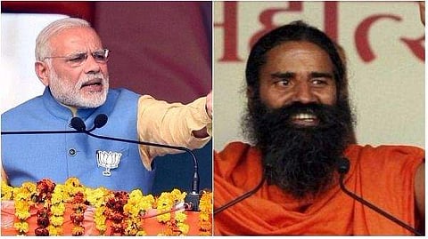 PM Narendra Modi (L) and Yoga guru Ramdev (R). | PTI File Photo