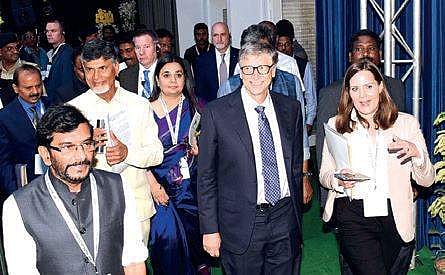 Bill Gates, Founder Chairman of Bill & Melinda Gates Foundation arrives at Visakhapatnam on Friday evening  | Express photo