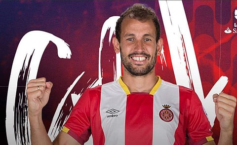 Girona player Cristhian Stuani (Photo| Twitter/Girona FC)