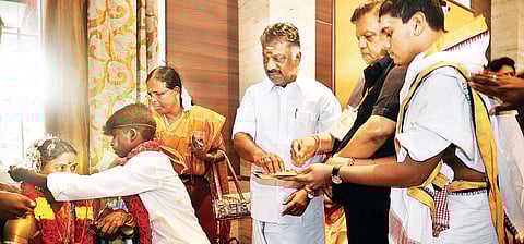 O Paneerselvam, Deputy Chief Minister, presiding over the ceremony|Photo: D Sampathkumar