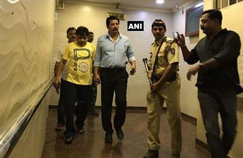 Dawood Ibrahim's younger brother Iqbal Kaskar detained by Thane police from his Mumbai residence in an extortion case. (Photo | ANI)