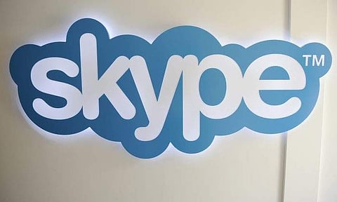 AP file photo of Skype logo  pictured at Skype headquarters in Luxembourg.