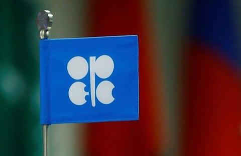 A flag with the Organization of the Petroleum Exporting Countries (OPEC) logo is seen during a meeting of OPEC and non-OPEC producing countries in Vienna, Austria. (Reuters File Photo)