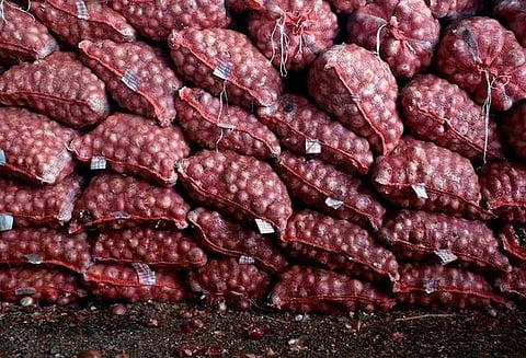 On Thursday, onion were sold at average Rs 47 per kg in Delhi, while its prices had reached to Rs 68 per kg in Shimla, as per the ministry. (Reuters File Photo)