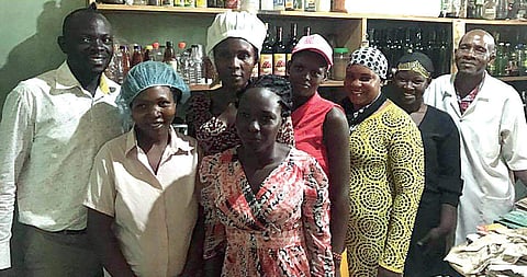 Entrepreneurs trained by Kudumbashree at a roselle juice manufacturing unit in Uganda | Express