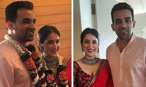 Ex-Indian cricketer Zaheer Khan and actress Sagarika Ghatge (Photo |Anjana Sharma Instagram)