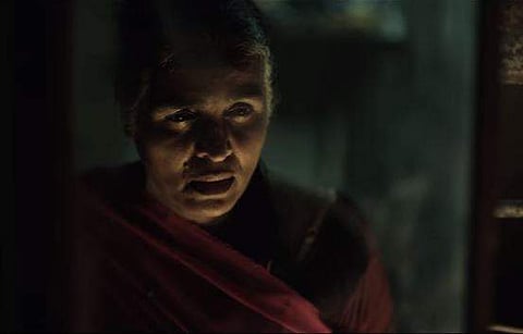 The tale of a doughty grandmother setting out to avenge her darling granddaughter's rape chokes the very breath out of you. (Sushma Deshpande in and as 'Ajji' | YouTube Screengrab)