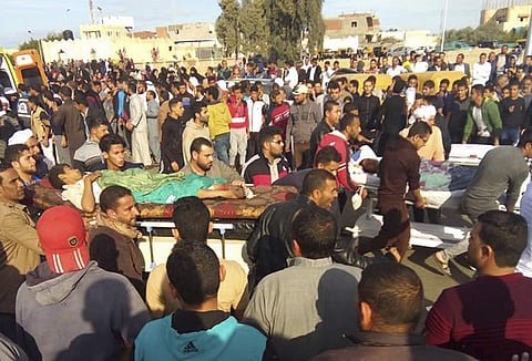 At least 235 worshippers were killed and 109 others injured when heavily-armed militants bombed a mosque and opened fire on people attending Friday prayers in Egypt's restive North Sinai region, in the deadliest terror attack in the country. IN PIC: Injur