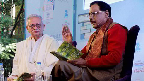 Pavan Verma (Right) at a literature festival event. (File |PTI)