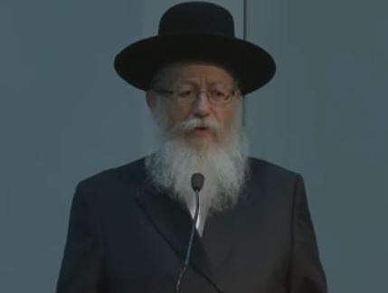 Yaakov Litzman expressed displeasure over railway maintenance work carried out on Sabbath, the Jewish day of rest, but it was done as it is less disruptive to travellers on the Sabbath, when no trains run. (YouTube screengrab)