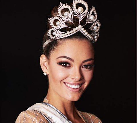 South Africa's Demi-Leigh Nel-Peters walked away with the Miss Universe crown. (Photo | Twitter)