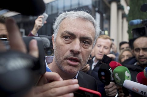 Madrid Manchester United manager Jose Mourinho leaves a courthouse in Madrid, Spain on Friday November 3, 2017, after being summoned over tax fraud accusations | AP Photo