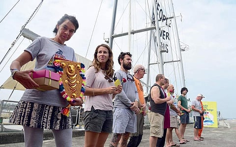 Iconic Greenpeace ship Rainbow Warrior inspiring several Keralites