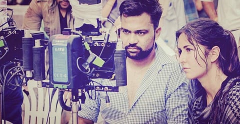 Ali Abbas Zafar and Katrina Kaif during the shooting of 'Tiger Zinda Hai'. (Photo | Instagram)