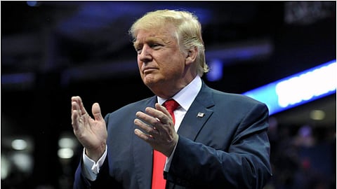 US president Donald Trump 