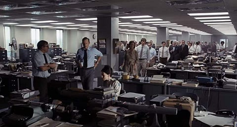 Tom Hanks (L) and Meryl Streep (R) in a screengrab from the trailer pf 'The Post'.