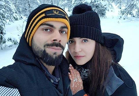 Indian skipper Virat Kohli and Bollywood actor Anushka Sharma (Photo | Anushka Sharma Instagram)