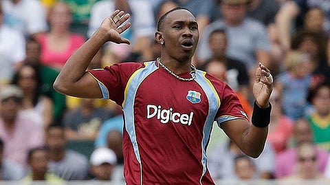 West Indies all-rounder Dwayne Bravo. (Photo | Associated Press)