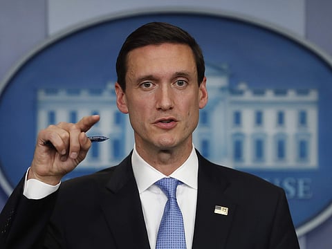 White House homeland security adviser Tom Bossert speaks during the daily news briefing at the White House. (Photo | AP)