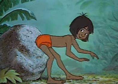 Mowgli from the animated movie.