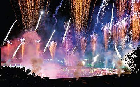 Fireworks light up the sky on the concluding day of the WTC | Vinay madapu