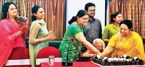 Kitty May Kurian during the book launch