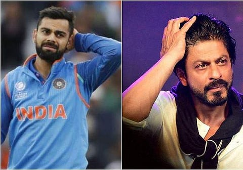 Virat Kohli and Shah Rukh Khan.