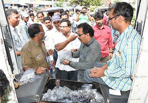 A Coin Mela takes place at a vegetable market in Tirupati on Thursday | Express