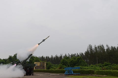 QRSAM is an all-weather and all terrain system having 100 per cent kill probability. (Express Photo Service)