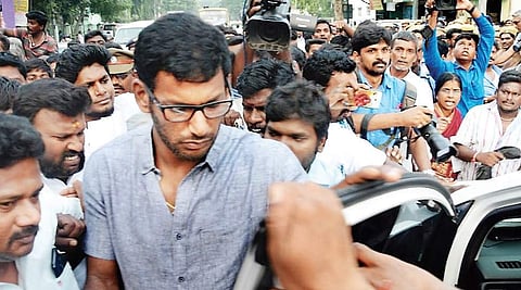 Actor Vishal. (Express Photo)