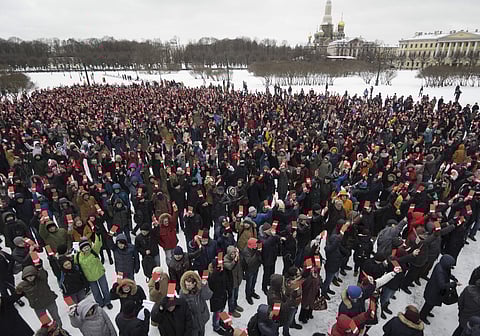 Russian opposition leader Alexei Navalny's supporters vote to nominate him for the presidential election race | AP