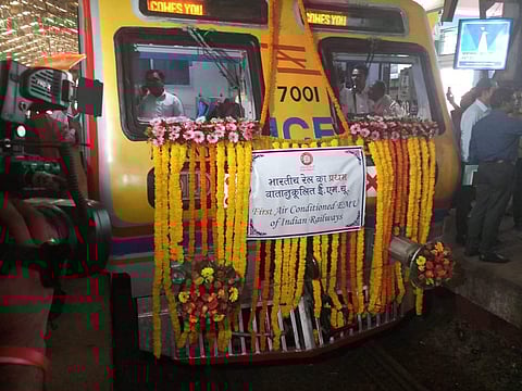 Initially, the AC local will operate only on the Churchgate-Borivili section. (Twitter | Western Railways)