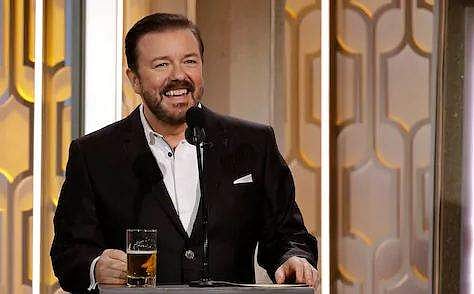 Ricky Gervais at the Golden Globe Awards 2016 | AP