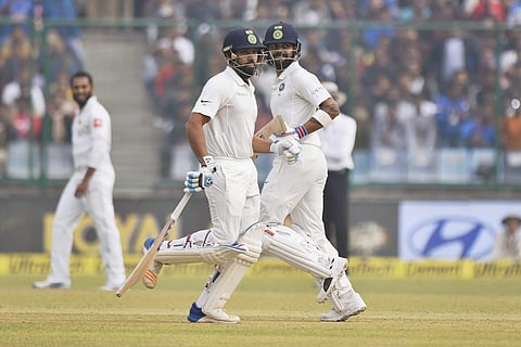 India's star batsmen Virat Kohli (R) and Rohit Sharma | PTI
