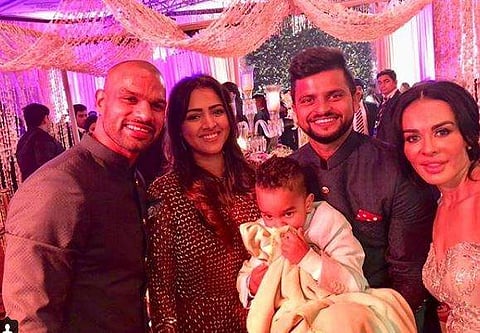 Shikhar Dhawan and his wife Aesha Dhawan. (Photos | Instagram)