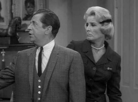 Morey Amsterdam and Rose Marie in 'The Dike Van Dyke Show'