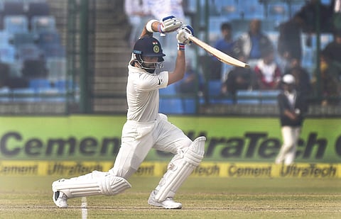Virat Kohli smashed a record double century to put India on top in the third Test against Sri Lanka. | PTI