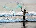 Fishermen spreading the net in the sea | Express