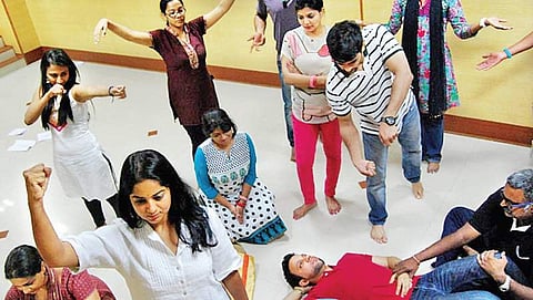 A team building exercise