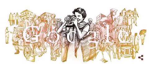 Homai Vyarawalla. (Google Doodle)