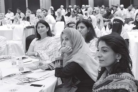 Participants at the conference on ‘Empowering Young Global Citizens’ at Hotel Park Hyatt in Hyderabad on Thursday | Sayantan Ghosh