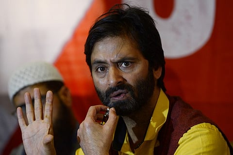 Jammu and Kashmir Liberation Front (JKLF) chairman Yasin Malik. (File |AFP)