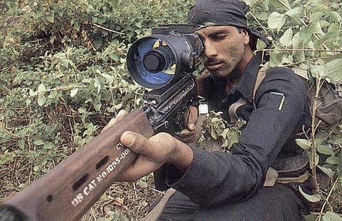 An Indian Army sniper